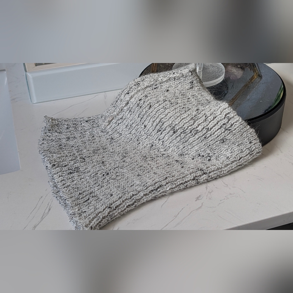 Point Zero Grey Ribbed Sweater XL *FLAW* - Picture 9 of 10